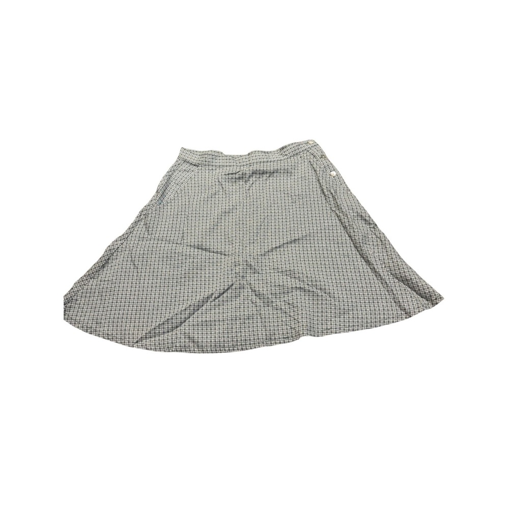 American Eagle retro Plaid A Line Mini Skirt Sz 4 Green preppy academia checker‎